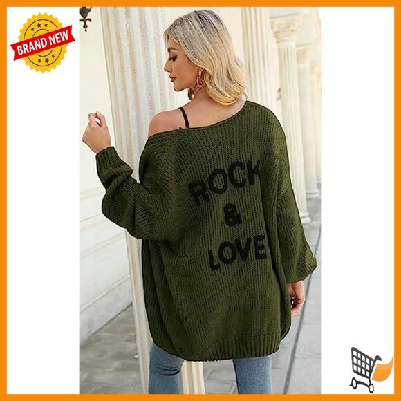 Soft Long Sleeve Open Front Cardigan Sweater Oversized Loose Fit - Picture 5 of 8